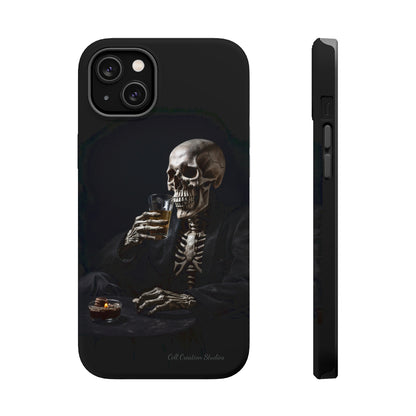 "Embrace the Dark Side with Our Skeleton Drinking Phone Case" -MagSafe Tough Cases