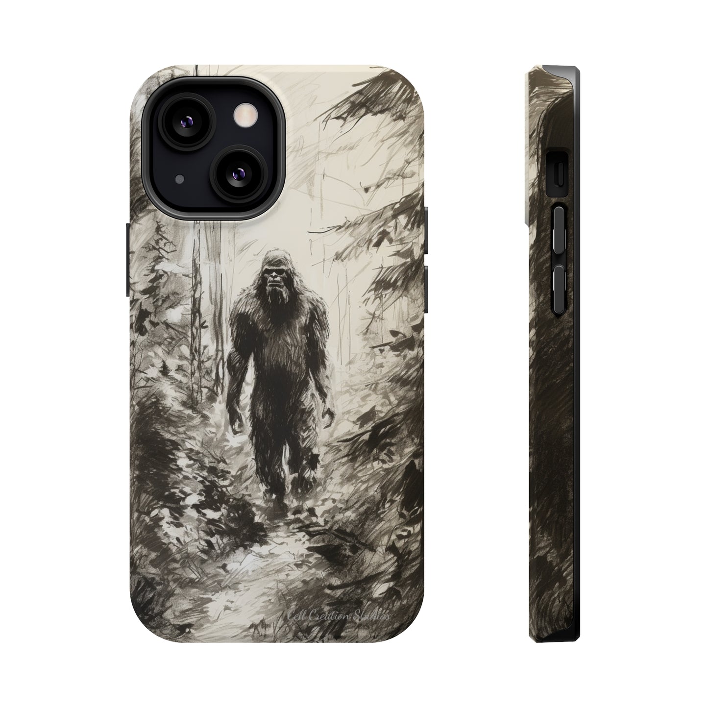 "Bigfoot in the Wilderness" Cell Phone Case – Encounter Bigfoot's Mystery -MagSafe Tough Cases