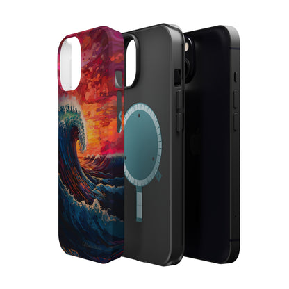 "Colorful Ocean Wave" Cell Phone Case -MagSafe Tough Cases