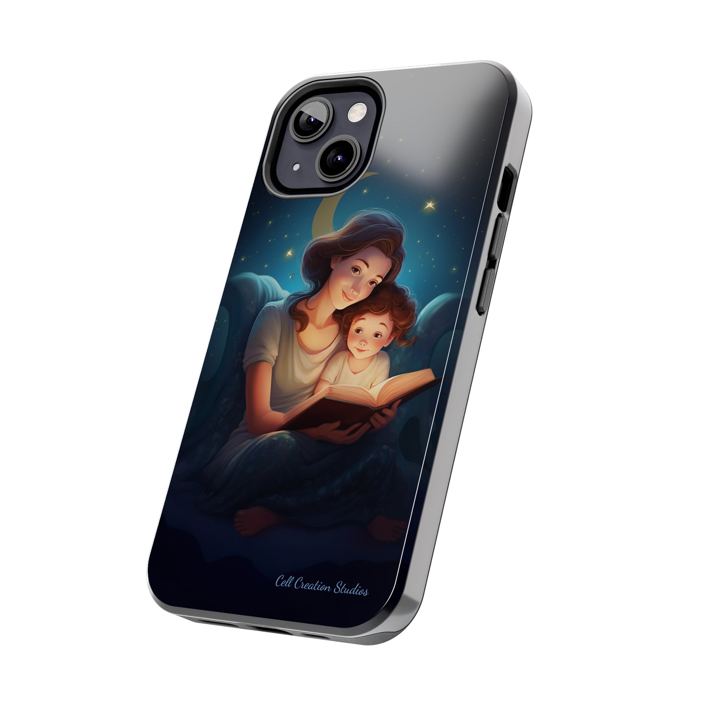 Introducing the "Bedtime Story Bliss" Cell Phone Case – Cherish Heartwarming Moments with Every Glance -Tough Phone Cases