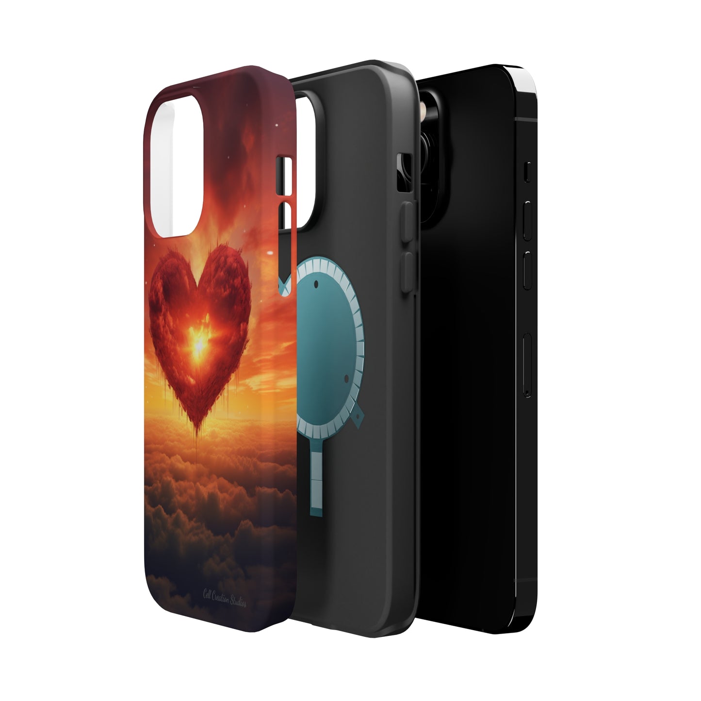 Introducing the "Sky-Heart Radiance" Cell Phone Case – Carry Love's Glow Everywhere You Go -MagSafe Tough Cases