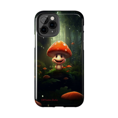 Introducing the "Cheerful Smiling Mushroom" Cell Phone Case – Spread Joy with Every Glance -Tough Phone Cases