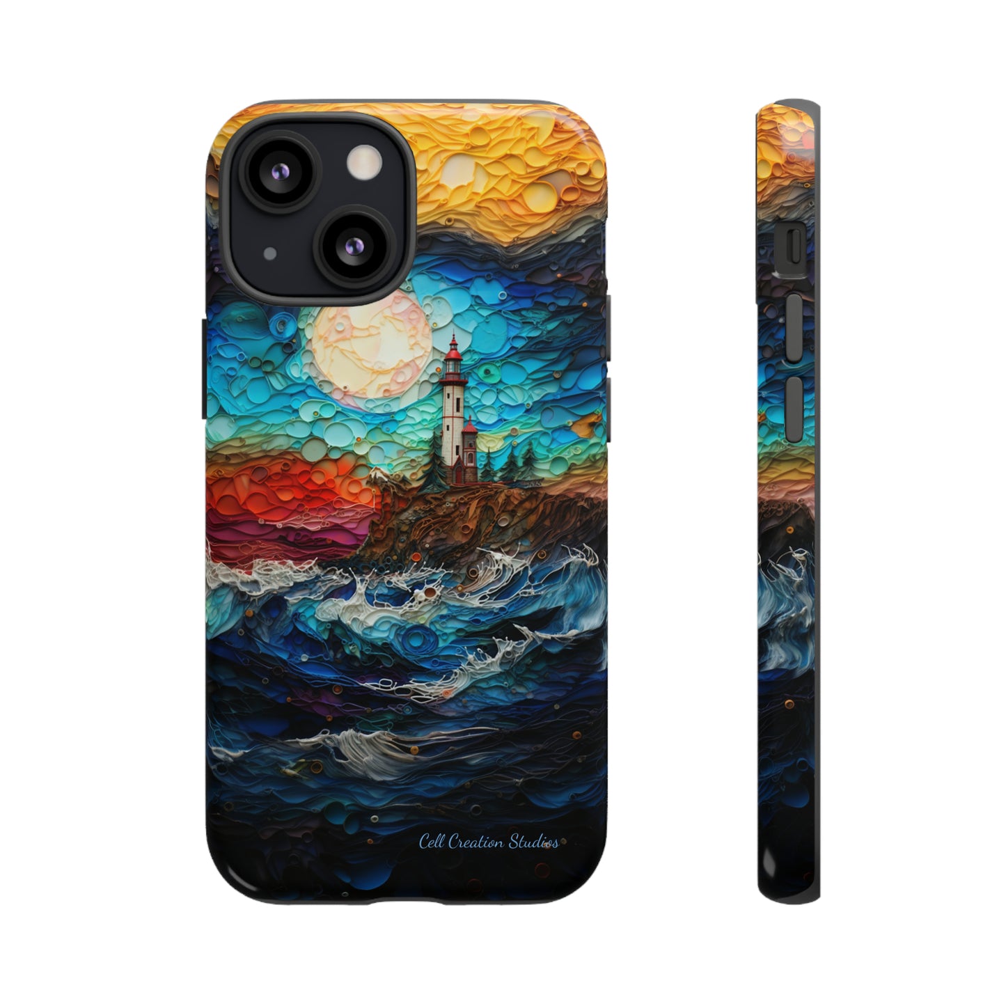 "Coastal Canvas Guardian" -Tough iPhone Cases