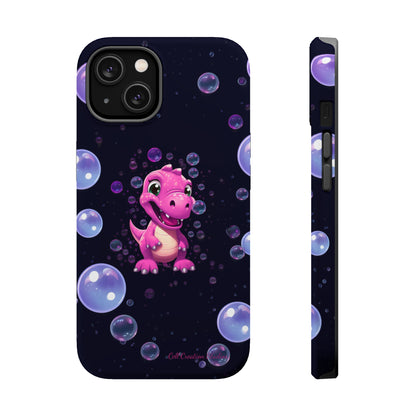 "Dino Glam" Glitter Dinosaur Phone Case -MagSafe Tough Cases