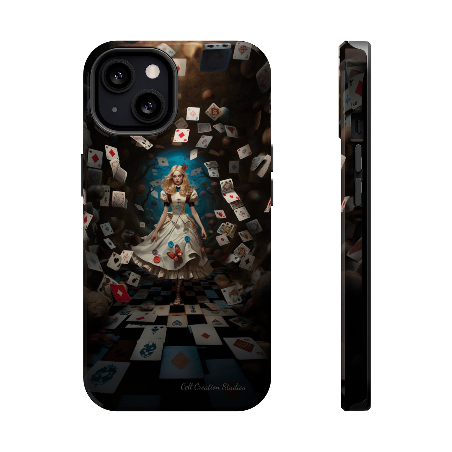 Introducing the "Alice in Wonderland" Cell Phone Case – A Journey Through Imagination -MagSafe Tough Cases