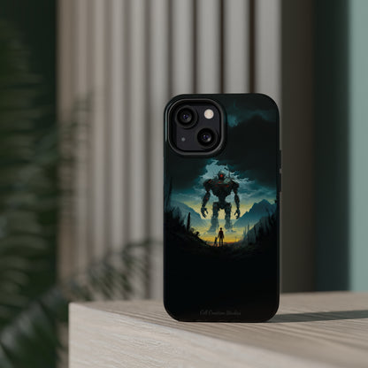 Introducing the "Rising Titan" Cell Phone Case – Witness the Astonishing Emergence of a Giant Robot! -MagSafe Tough Cases