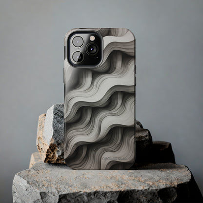 The "Geometric Waves" Cell Phone Case -Tough Phone Cases