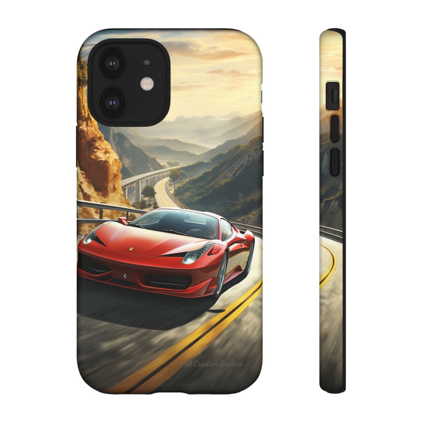 "Mountain Majesty Ferrari Edition" -Tough iPhone Cases