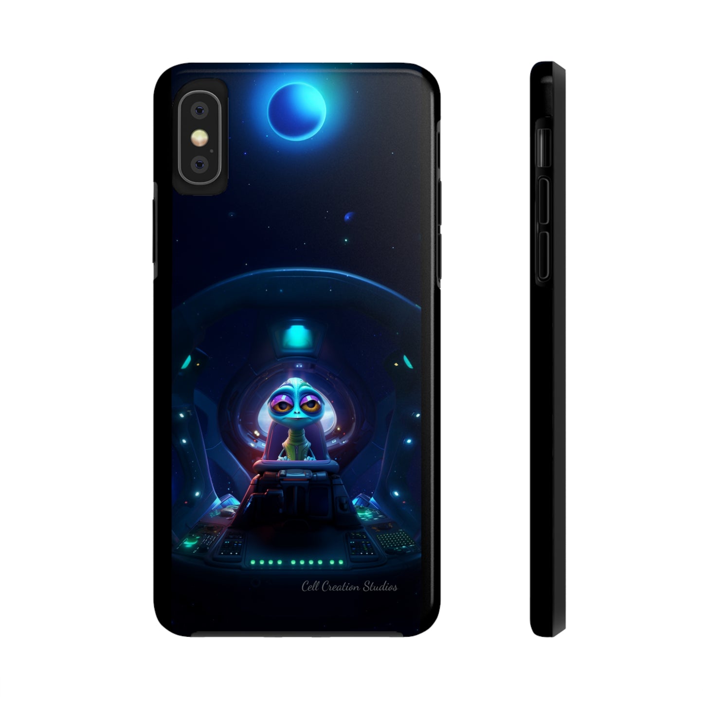 The "Cosmic Cruising Bored Alien" Phone Case-Tough Phone Cases