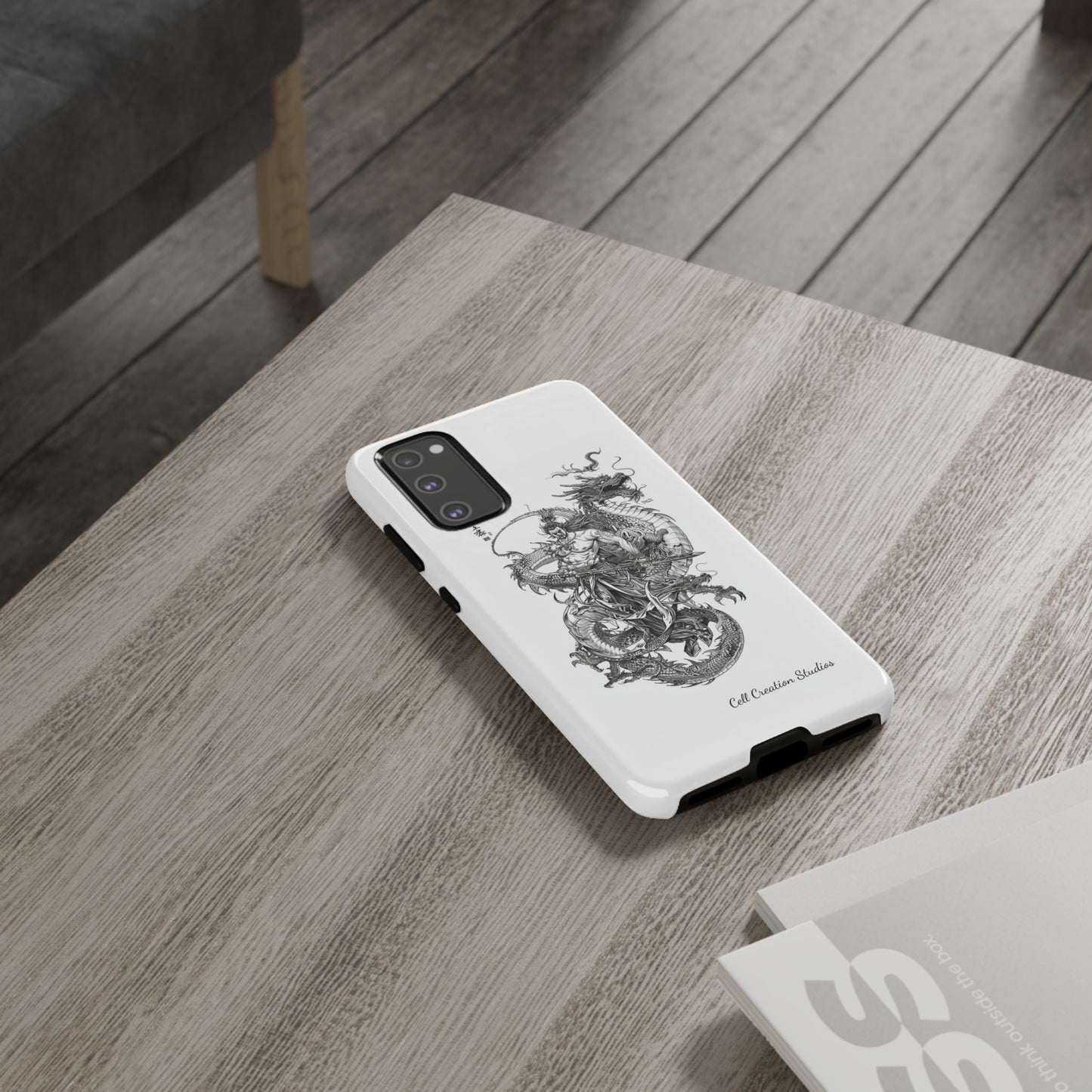 "Samurai and Dragon Sketch" -Tough Samsung Galaxy Cases