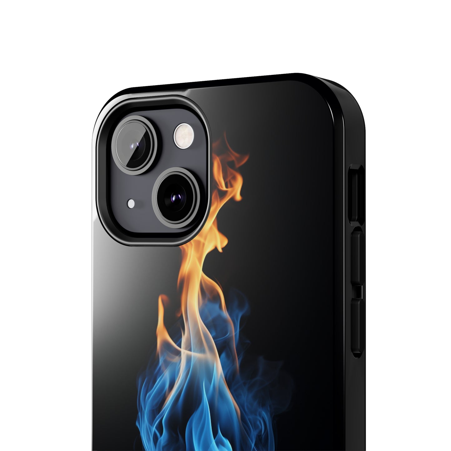 "Elegant Blue and Orange Flame" Phone Case: Ignite Your Style -Tough Phone Cases