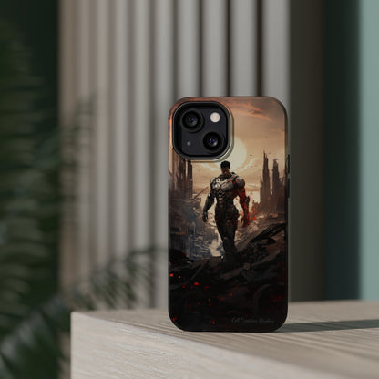 Introducing the "Cyber Guardian" Cell Phone Case – Embrace Futuristic Heroism -MagSafe Tough Cases