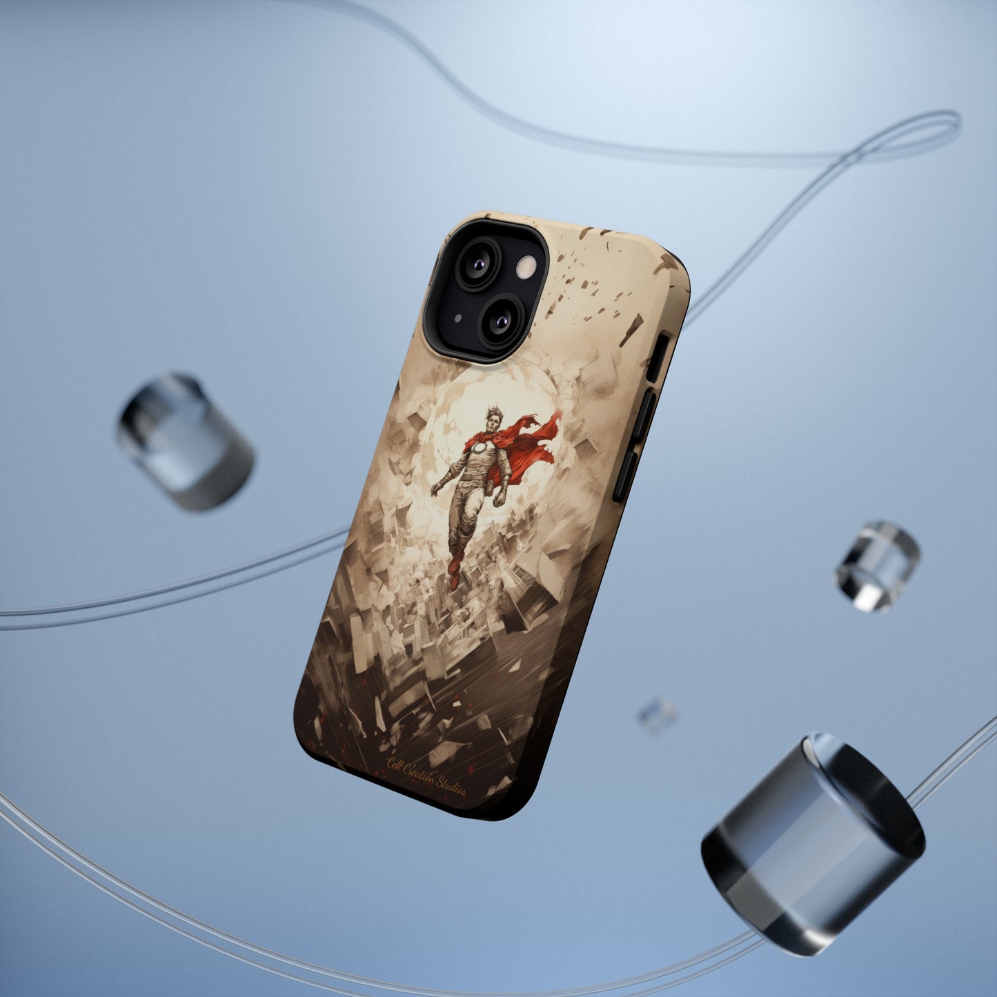 Introducing the "Heroic Guardian" Cell Phone Case – Unleash Your Inner Superhero with Captivating Design -MagSafe Tough Cases