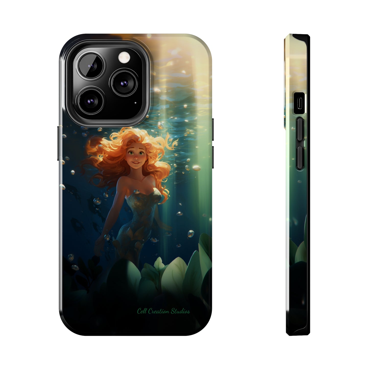 Dive into Enchantment with Our "Ariel Little Mermaid" Phone Case -Tough Phone Cases