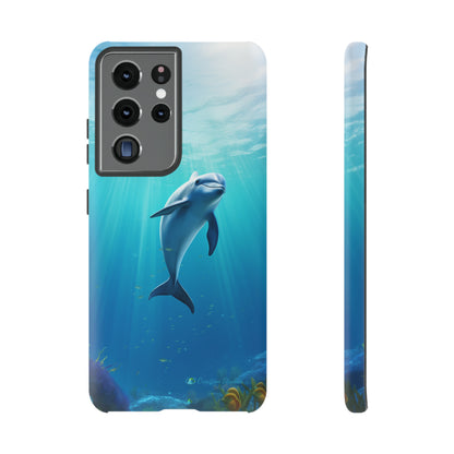 The "Dolphin Serenity" -Tough Samsung Phone Cases