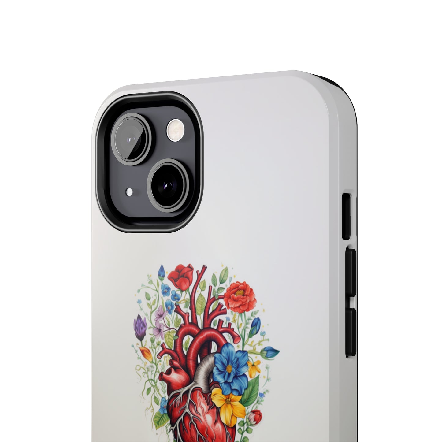 "Floral Heart Harmony" -Tough iPhone Cases