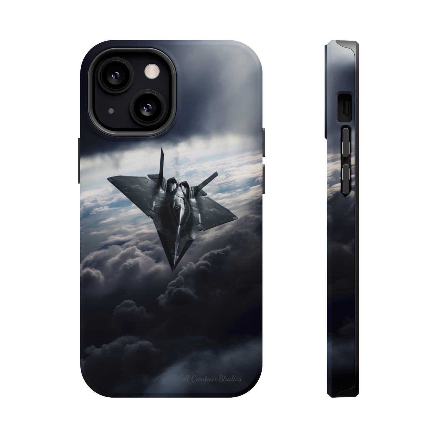 "Stealth Fighter Sky Guardian" Phone Case -MagSafe Tough Cases