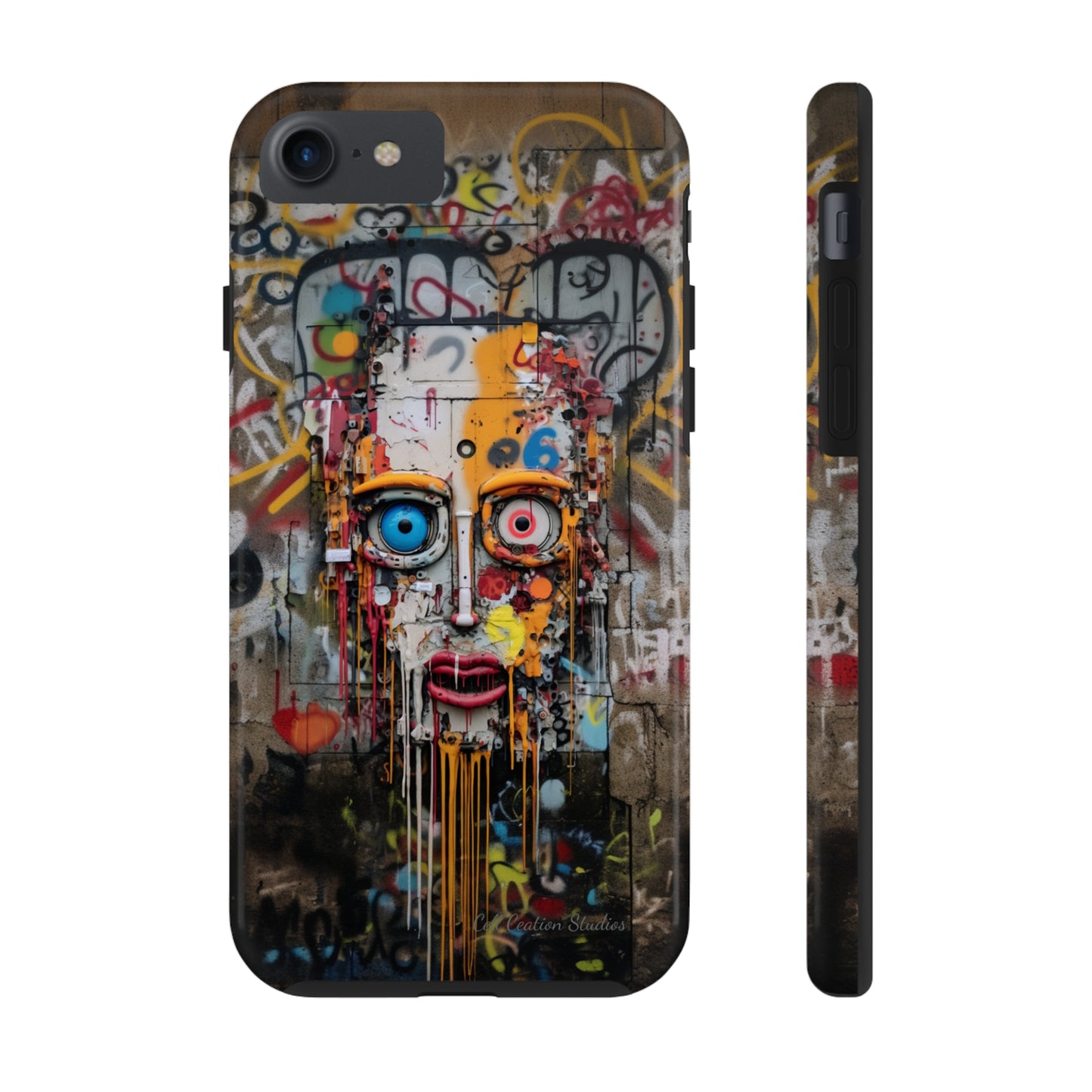 "Urban Graffiti Face" -Tough Phone Cases