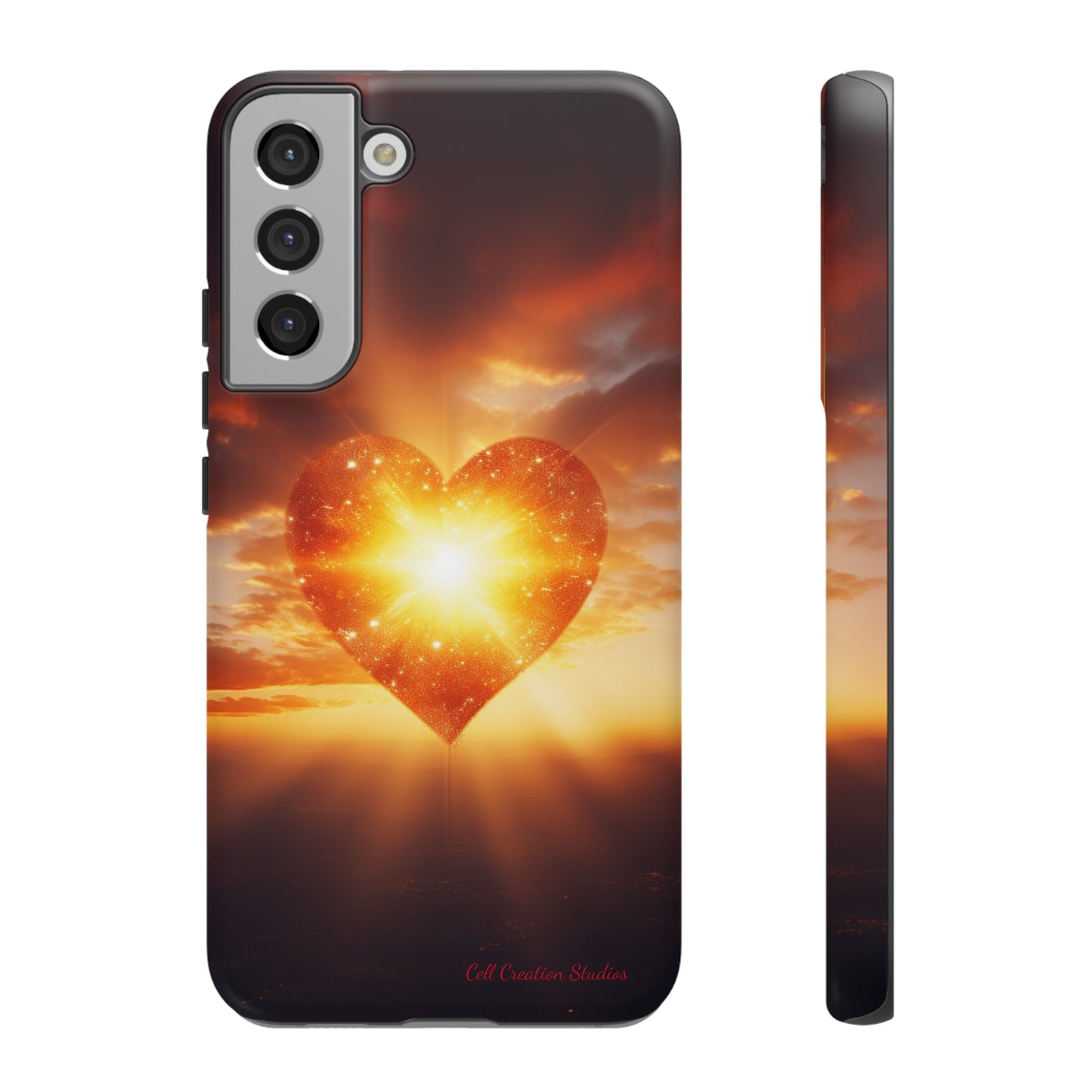 Introducing the "Sunlit Heart" Cell Phone Case – Embrace Love and Radiance -Tough Cases