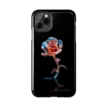 The "Glass Rose Elegance" Phone Case -Tough Phone Cases