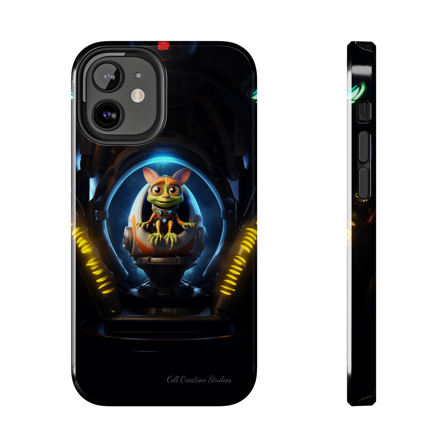 The "Galactic Explorer Alien Spaceship" Phone Case -Tough Phone Cases