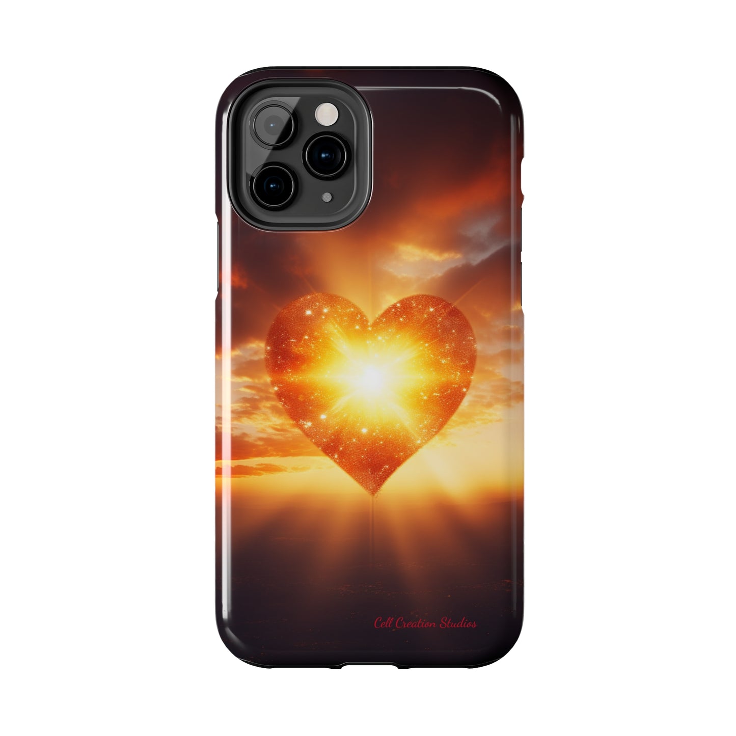 Introducing the "Sunlit Heart" Cell Phone Case – Embrace Love and Radiance -Tough Phone Cases