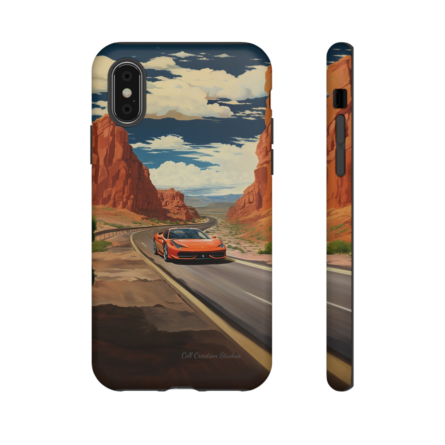 "Desert Racer Ferrari Edition" -Tough iPhone Cases