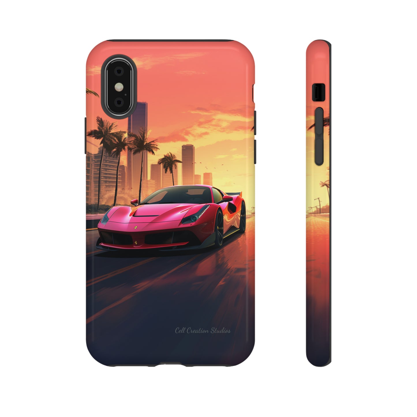 "Sunset Boulevard Ferrari Edition" -Tough iPhone Cases