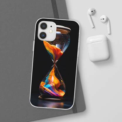 Introducing the "Vibrant Sands of Time" Cell Phone Case – Embrace the Beauty of Colorful Hourglass Design -Flexi Cases