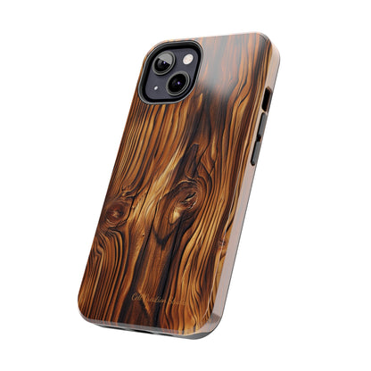 "Wood Grain Elegance" -Tough iPhone Cases