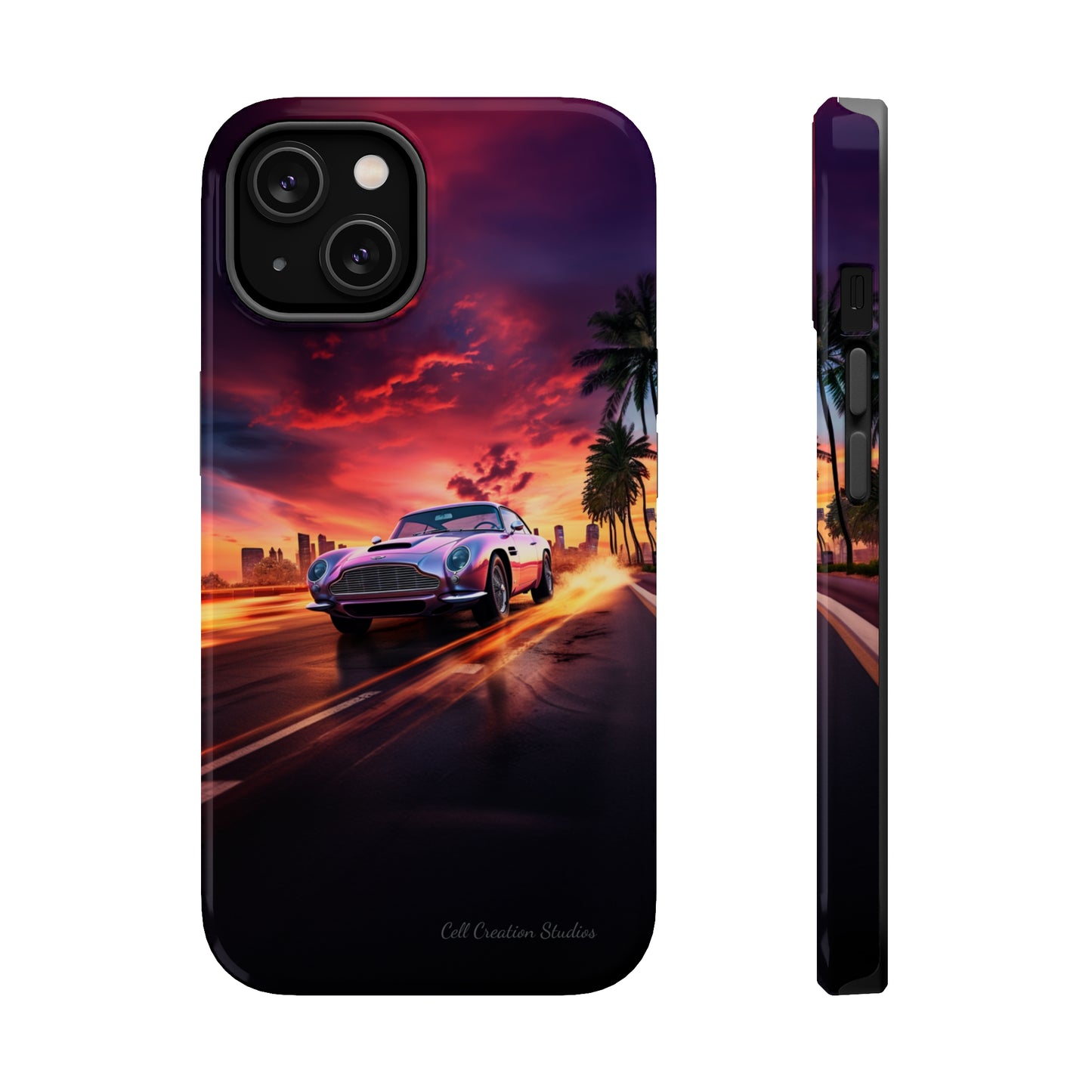 "Silver Aston Martin Racing" -MagSafe Tough iPhone Cases