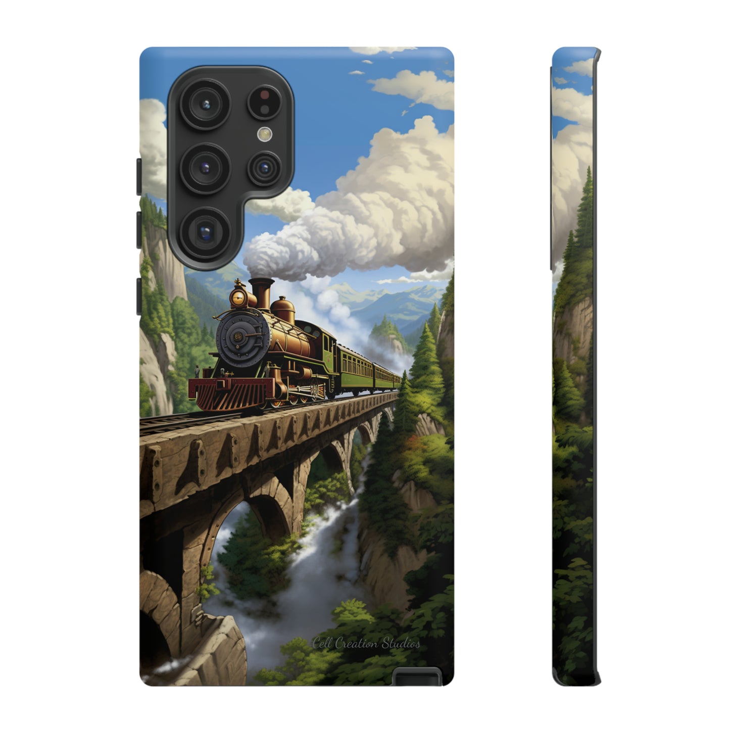 The "Scenic Mountain Train" Phone Case -Tough Cases