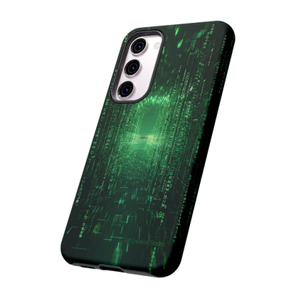 Introducing our "Digital Code Stream" Cell Phone Case – where style meets technology for your device's protection -Tough Cases