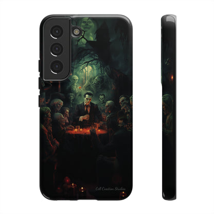 Introducing the "Ghoulish Gala" Cell Phone Case – Dracula's Halloween Soiree -Tough Cases