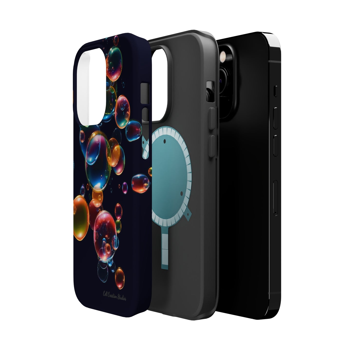 Elevate Your Phone's Aesthetic with our "BubbleBurst" Cell Phone Case -MagSafe Tough Cases