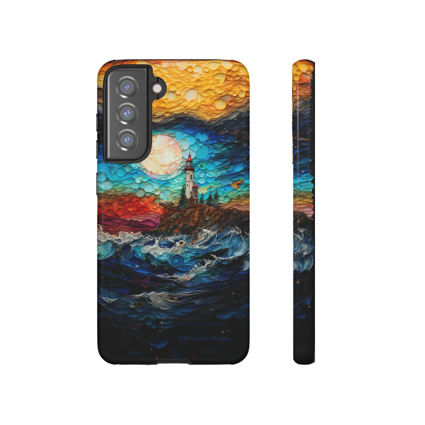 "Coastal Canvas Guardian" -Tough Samsung Phone Cases