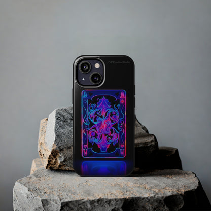 Introducing the "Neon Ace of Hearts" Cell Phone Case – Elevate Your Style with a Dazzling Card -Tough Phone Cases