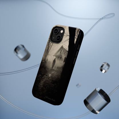 Introducing the "Ethereal Encounter" Cell Phone Case – Unveil the Mystery of the Ghostly Presence -MagSafe Tough Cases