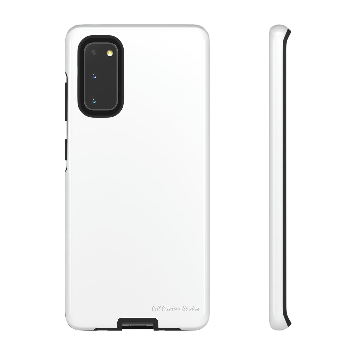 "Pure Elegance White" -Tough Samsung Phone Cases