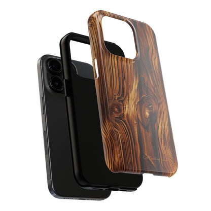 "Wood Grain Elegance" -Tough iPhone Cases