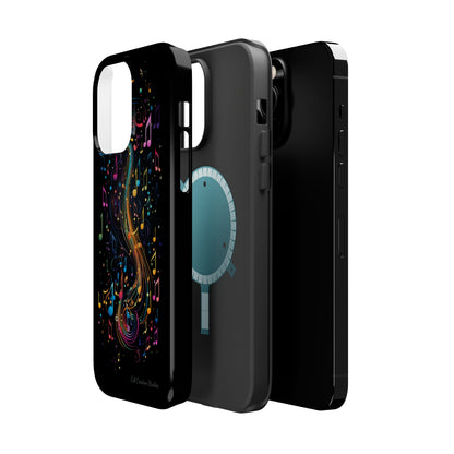 Elevate Your Style and Passion for Music with Our "Harmonious Notes" Cell Phone Case -MagSafe Tough Cases