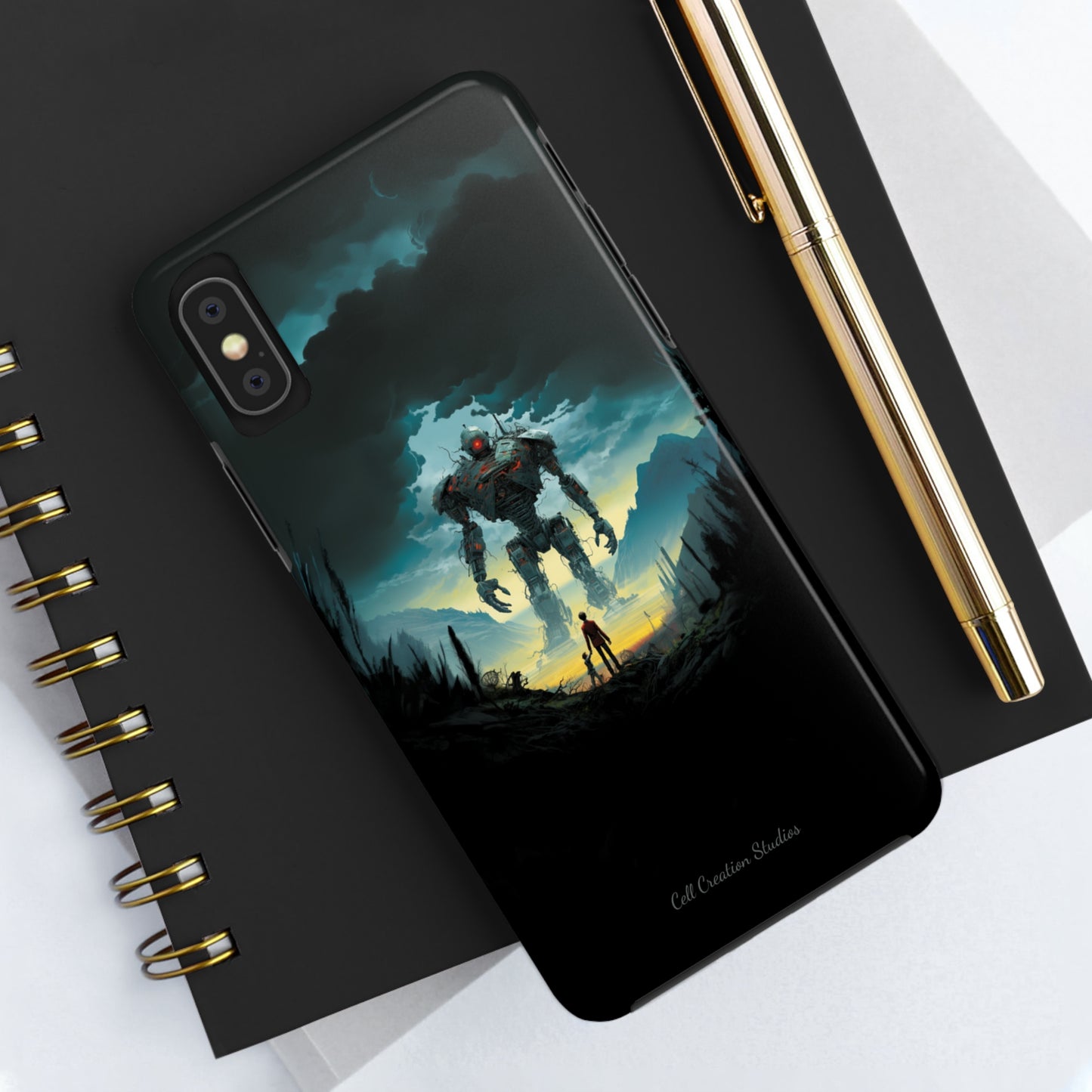 Introducing the "Rising Titan" Cell Phone Case – Witness the Astonishing Emergence of a Giant Robot! -Tough Phone Cases