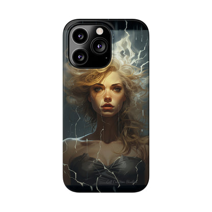 Introducing the "Electrifying Beauty" Cell Phone Case – Sparks of Style and Power -Slim Phone Cases