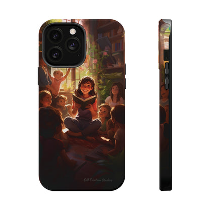 Introducing the "Inspiring Teacher's Tale" Cell Phone Case – Capture the Joy of Storytime -MagSafe Tough Cases