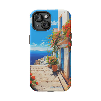 "Mediterranean Bliss Horizon" -MagSafe Tough iPhone Cases