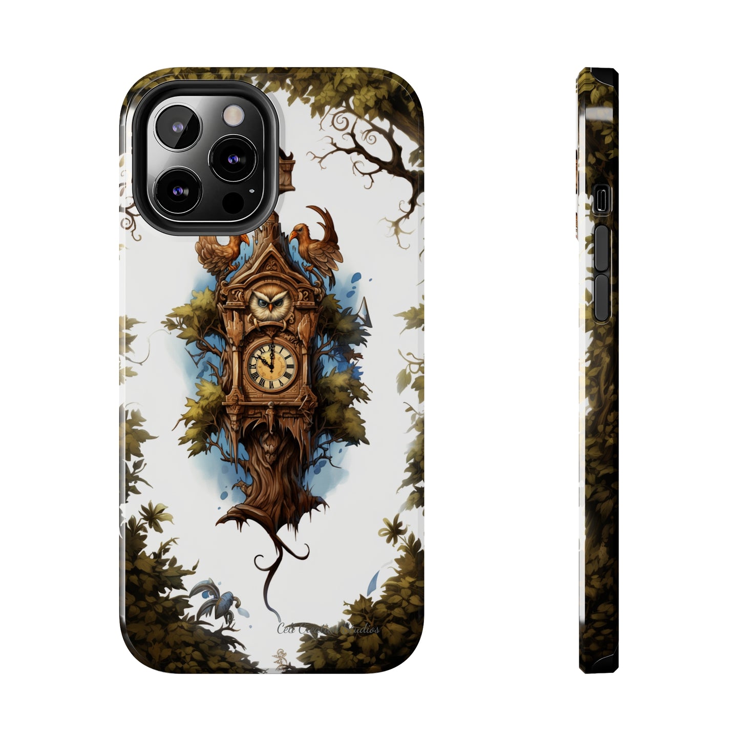 Introducing the "Timeless Charm Cuckoo Clock" Cell Phone Case – Embrace Vintage Elegance -Tough Phone Cases