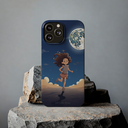 Introducing the "Moonlit Runner" Cell Phone Case – Embrace Adventure with a Captivating Moonlit Design -Slim Phone Cases