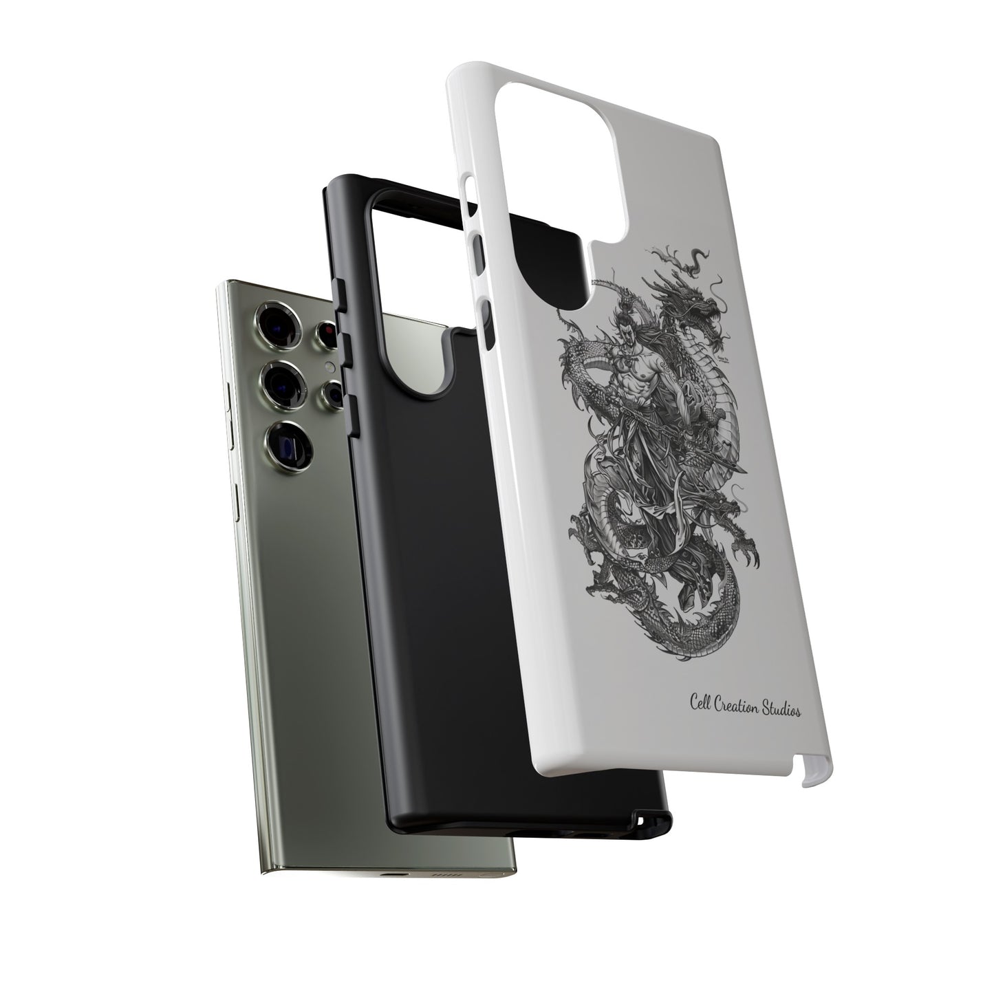 "Samurai and Dragon Sketch" -Tough Samsung Galaxy Cases