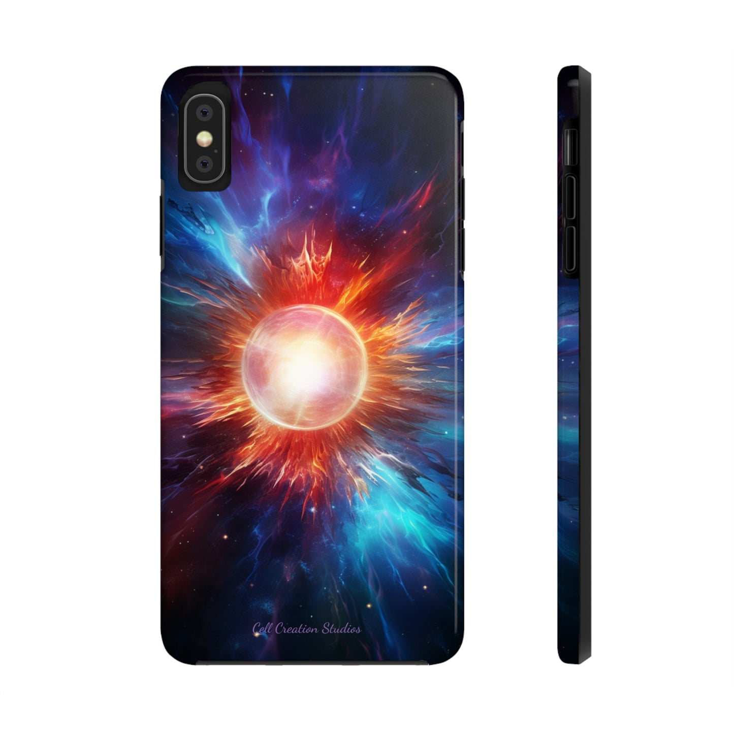 Introducing the "Stellar Cataclysm" Cell Phone Case – Capture the Cosmic Drama of a Neutron Star Explosion! -Tough Phone Cases