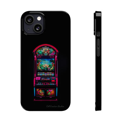 Introducing the "Vibrant Slot Frenzy" Cell Phone Case – Experience the Thrill of Colors and Luck -Slim Phone Cases